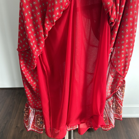 Free People Red Dress With Pockets - Picture 9 of 9